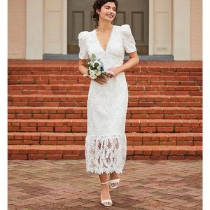 Adelyn Rae White Lace Dress